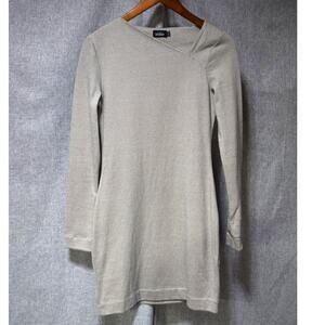 Kate Spade Saturday Striped Long Sleeve Mini Dress Gray XS